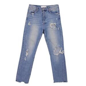 Mother Superior The Tomcat Distressed Ankle Jeans Quite Contrary Sz 28